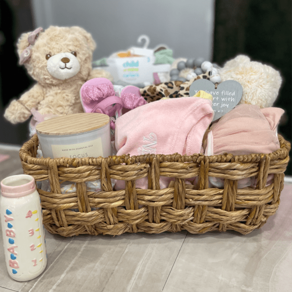 Hello Baby Girl Basket