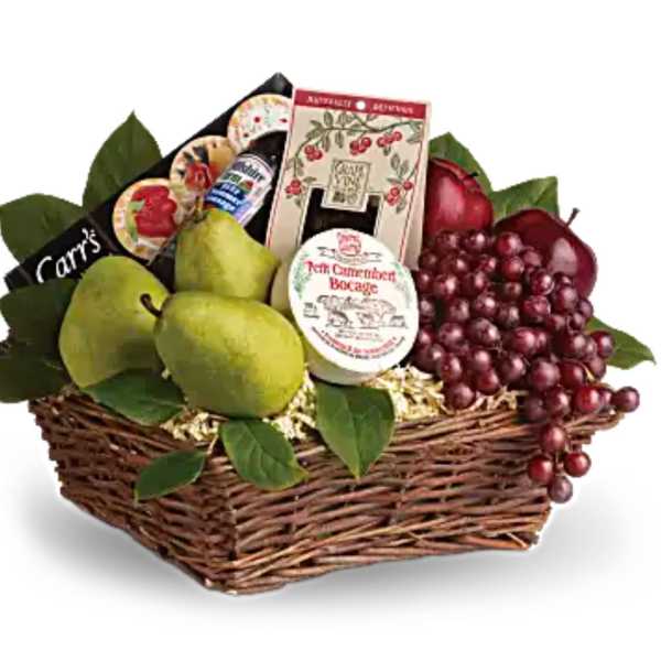 Gourmet Fruit, Cheese & Delicacies Basket