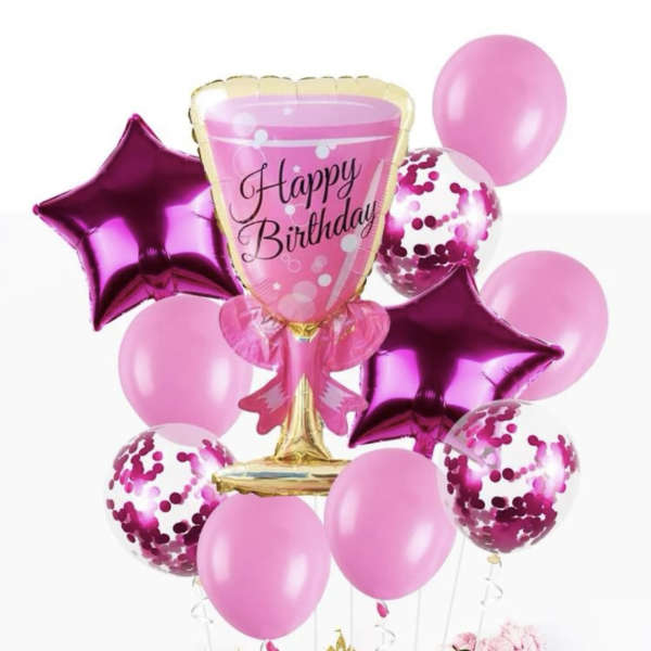 Bouquet of Ballon's happy birthday