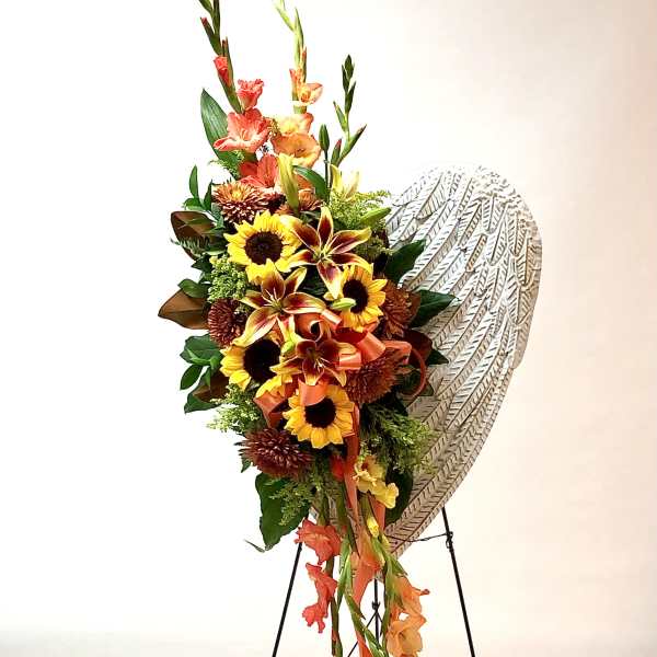 Sunflower Angel Wing Spray