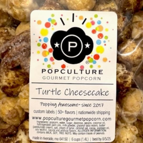 TURTLE CHEESECAKE GOURMET POPCORN