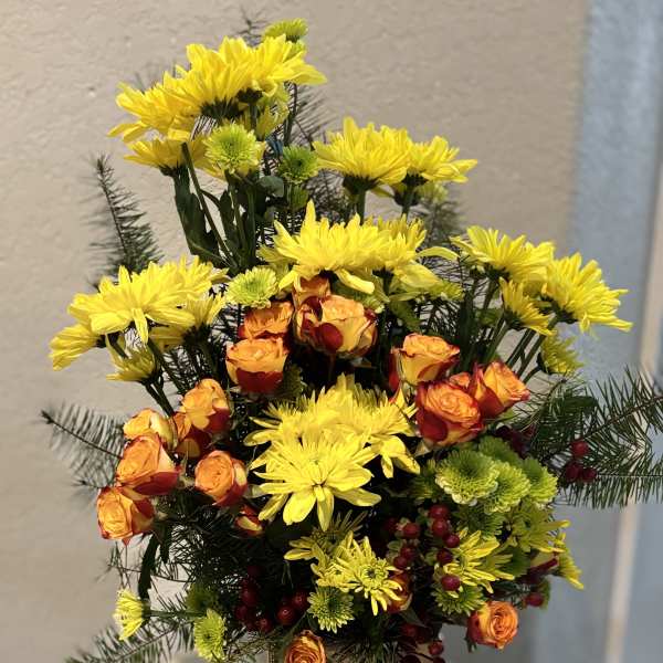 Golden Sunshine Floral Arrangement
