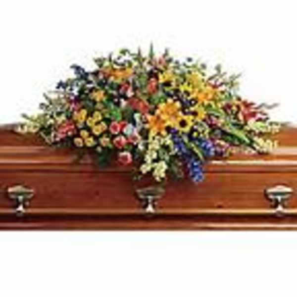 Colorful Memories Casket Spray
