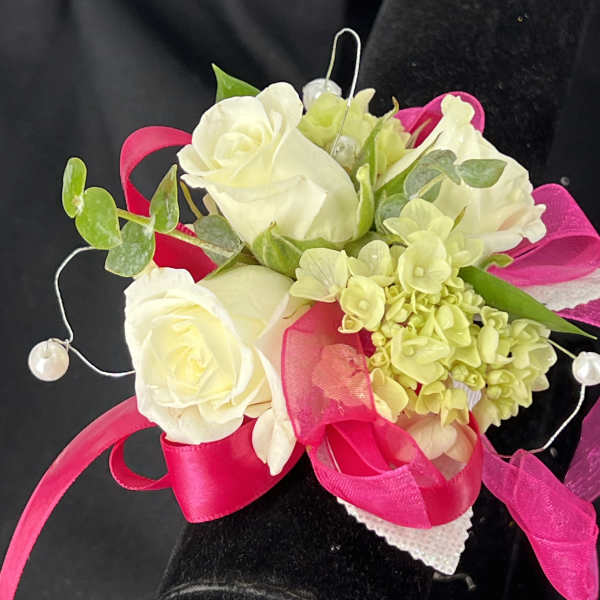 Custom Corsage with Slap on Bracelet