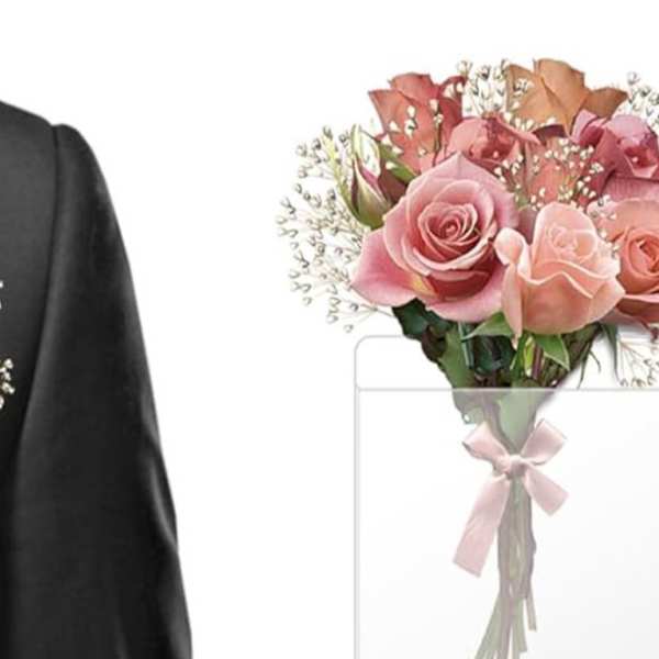 Rosy Pocket Boutonnière