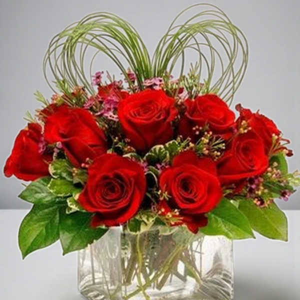 Crimson Hearts by Art and Flowers