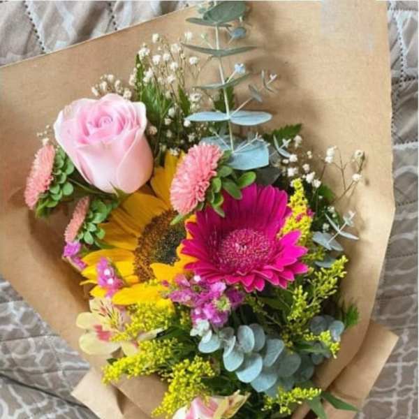 Small and Beautiful Wrapped Bouquet