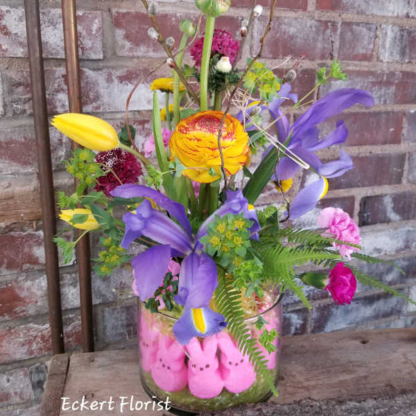 Eckert Florist's Bunny Peep Bouquet *LOCAL DELIVERY ONLY