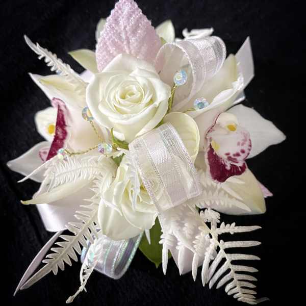 Prom Corsage with Dried Flower Elements