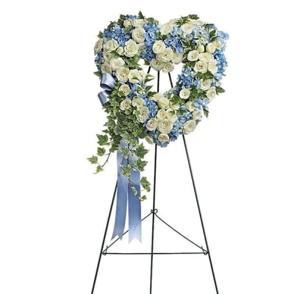 Pure Heart Funeral Wreath