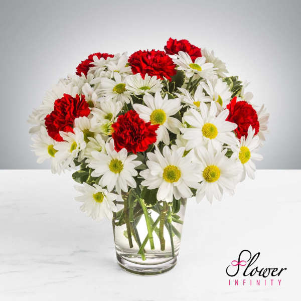 Daisies Roses by Flower Infinity
