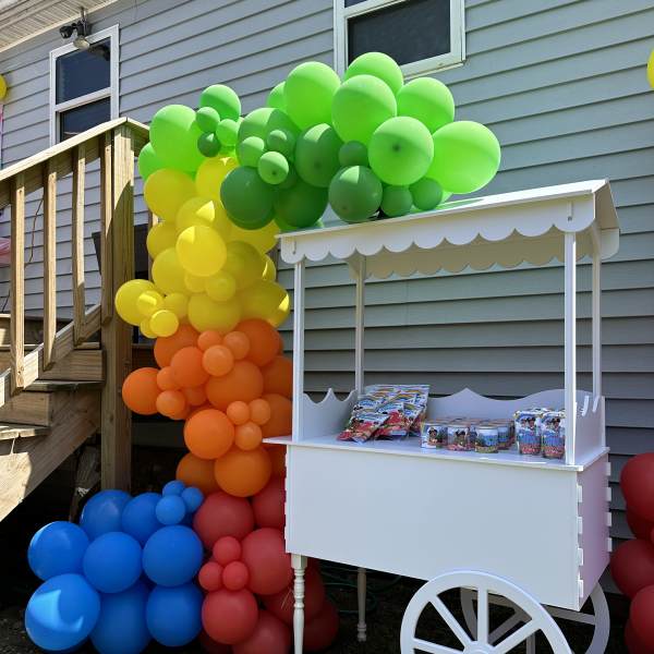 Flower cart balloon full coverage