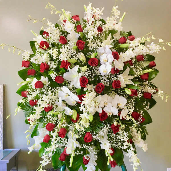 #110 White & Red Magnificent Beauty