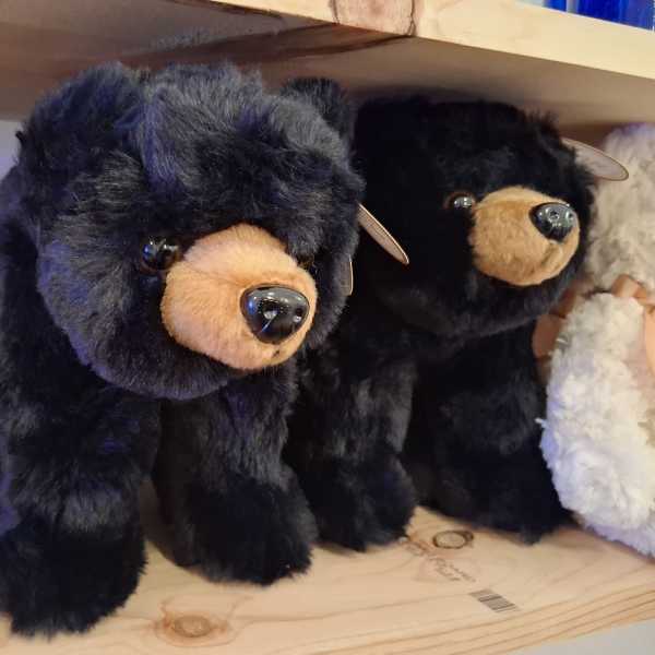 "Baby bandit" black teddy plush 8" standing