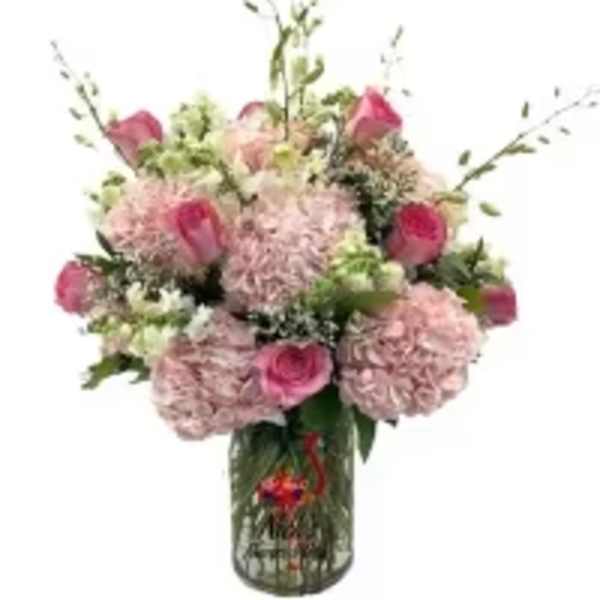 Blush & Ivory Elegance Vase