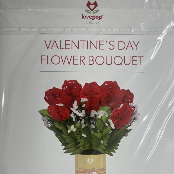 ***MUST BE ORDERED WITH FLOWERS**** Large Love Pop Card