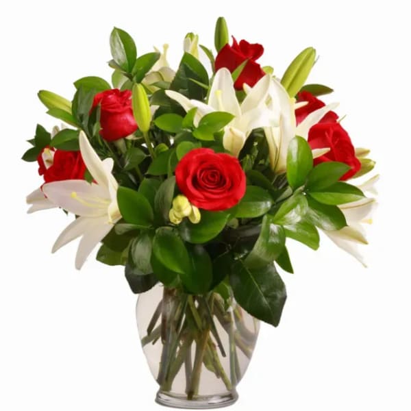 Crimson & Ivory Elegance