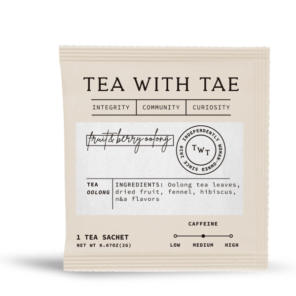 Fruit & Berry Oolong Tea - Individually Wrapped Tea Bag