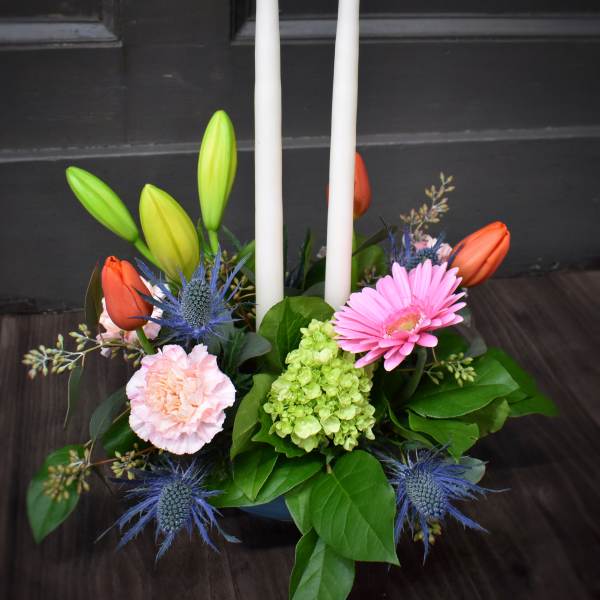Springtime Candle Centerpiece
