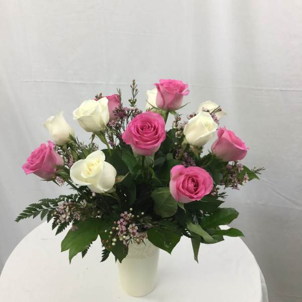 Pleasantly Pink Rose Bouquet
