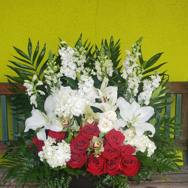 Basket of flowers F10