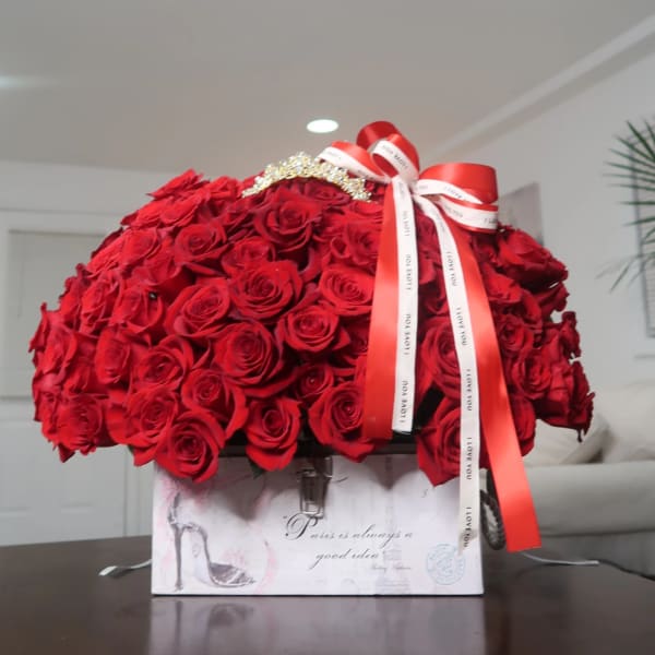 Caja de rosas