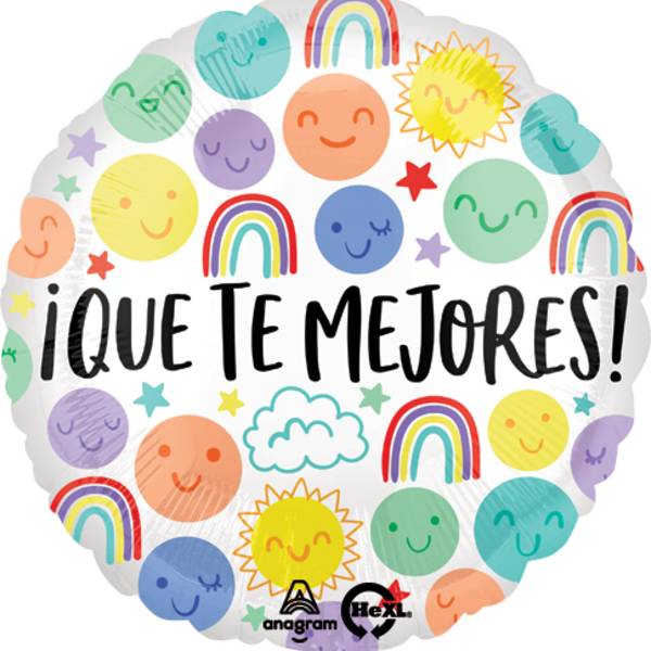 18" Que Te Mejores Doodle Mylar