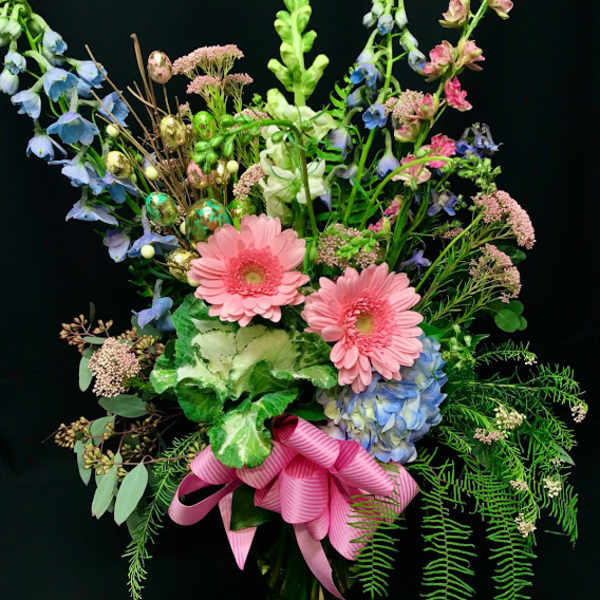 Easter Eggs and Kale Spring Bouquet