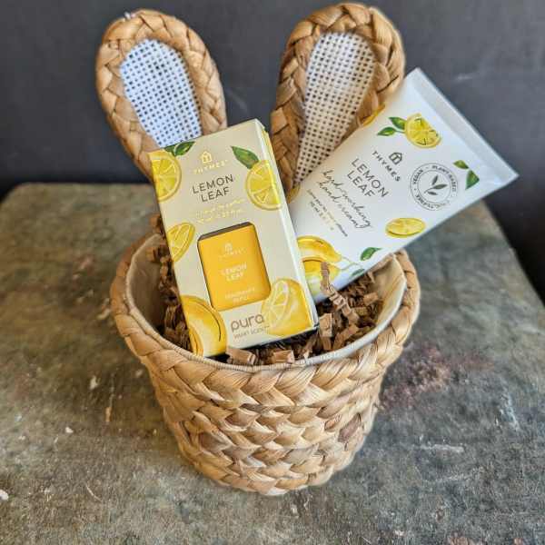 SALE Easter Bunny Lemon Leaf Pampering Basket