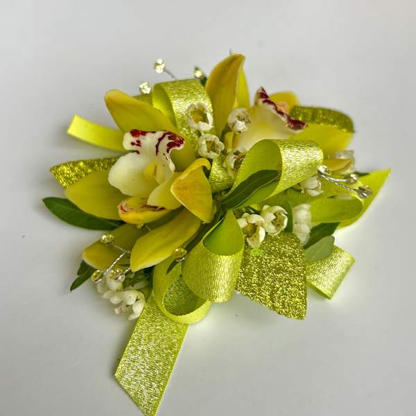 Green Prom Corsage