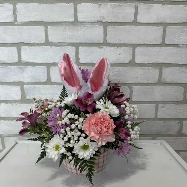 Easter Bunny Ceramic Basket