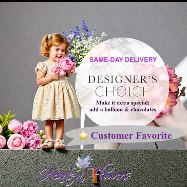 Same day delivery designers choice arrangement
