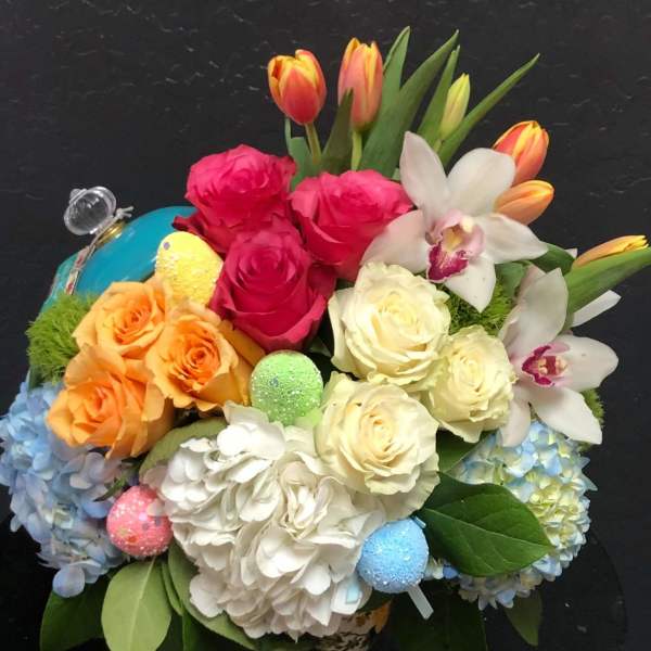 Easter Egg Cookie Jar Bouquet