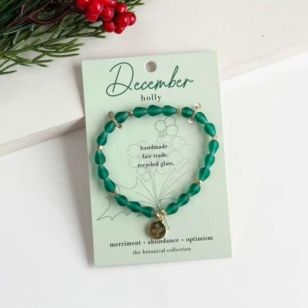 December Birth Flower Bracelet