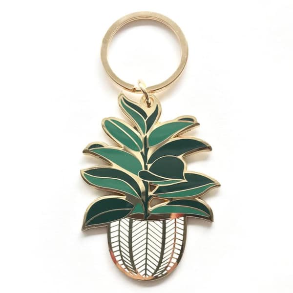 Rubber Tree Keychain