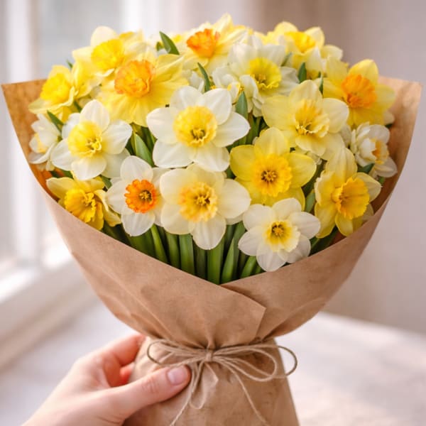 March Birthday Daffodil Bouquet