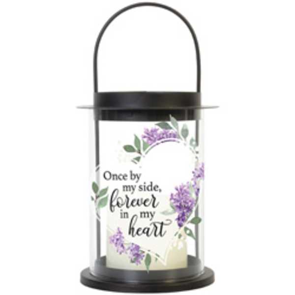 Once by My Side Forever In My Heart Cylinder Pet Sympathy Lantern
