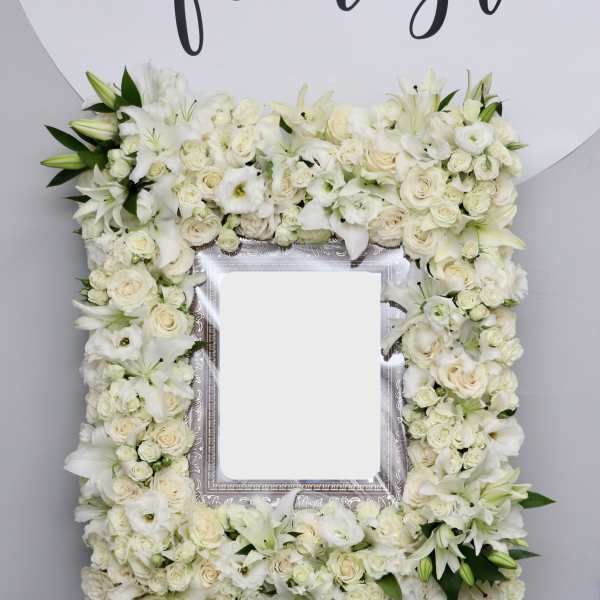 White Lily Frame