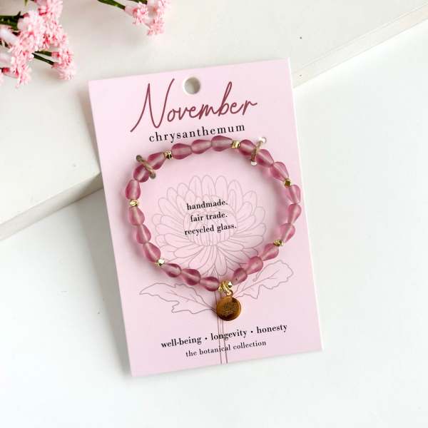 November-Birth Flower Bracelet