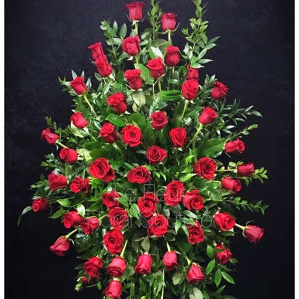Red Rose Standing Spray