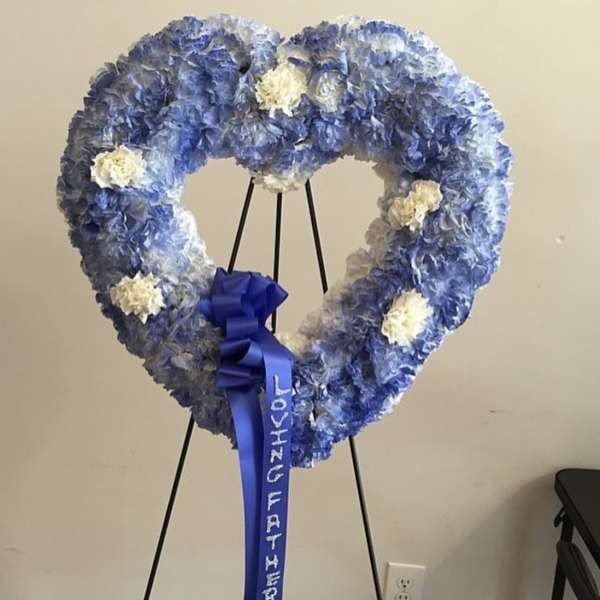 All Carnation Standing Heart