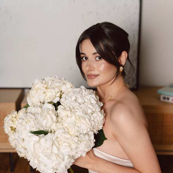 #120 White elegant hydrangeas