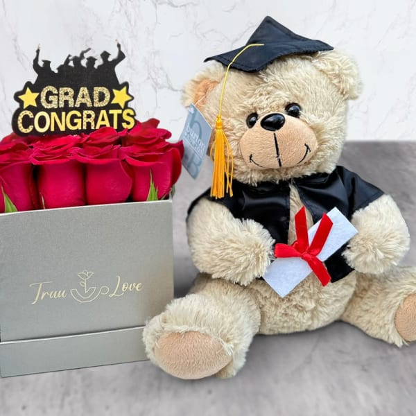 Squared Box Red Flower