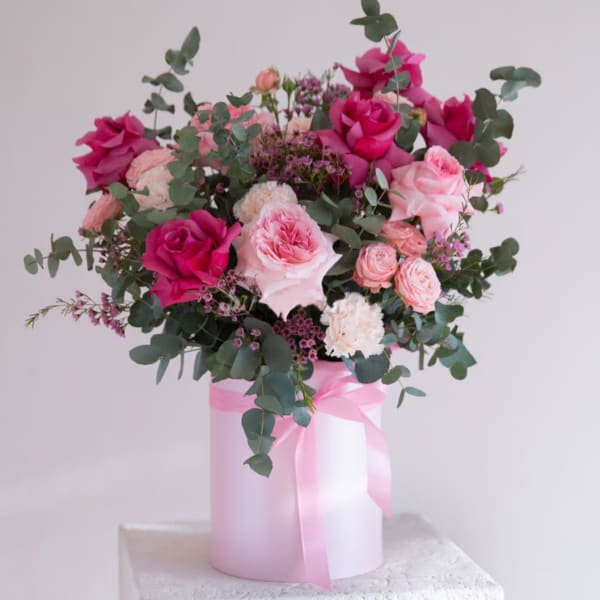 Pink Romance Flower Box