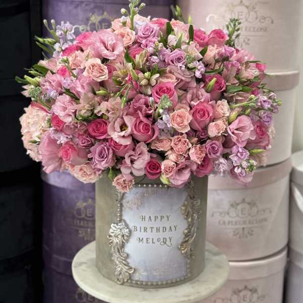 Happy Birthday Box With Name V