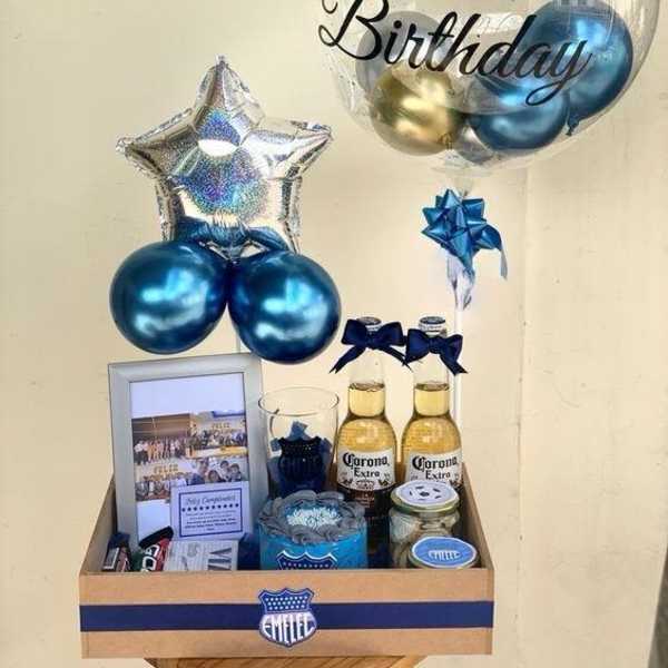 Desayuno azul para caballero