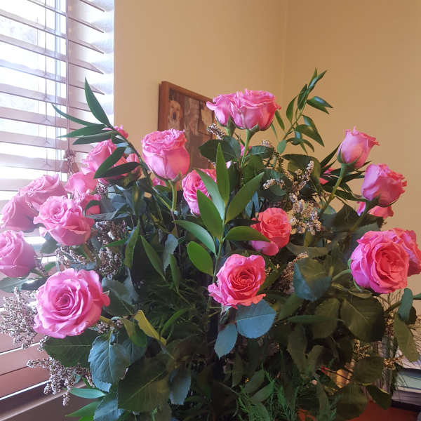 3 Dozen Pink Roses