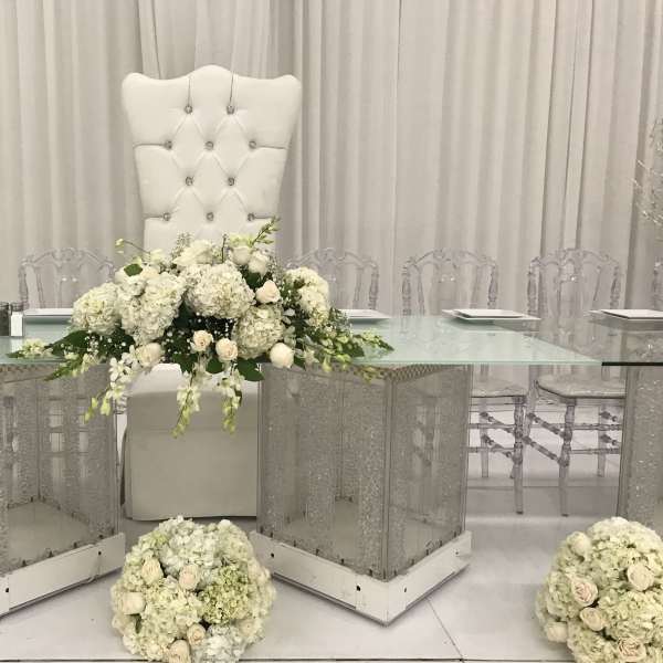 hydrangea, Roses, roses Greenery