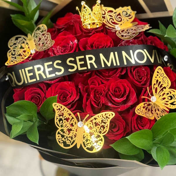 Personalized bouquet.