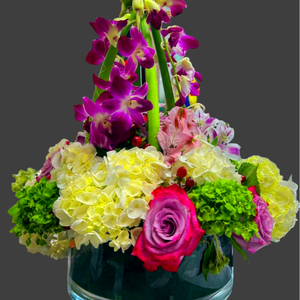 Large crown centerpiece mixed pastel colors